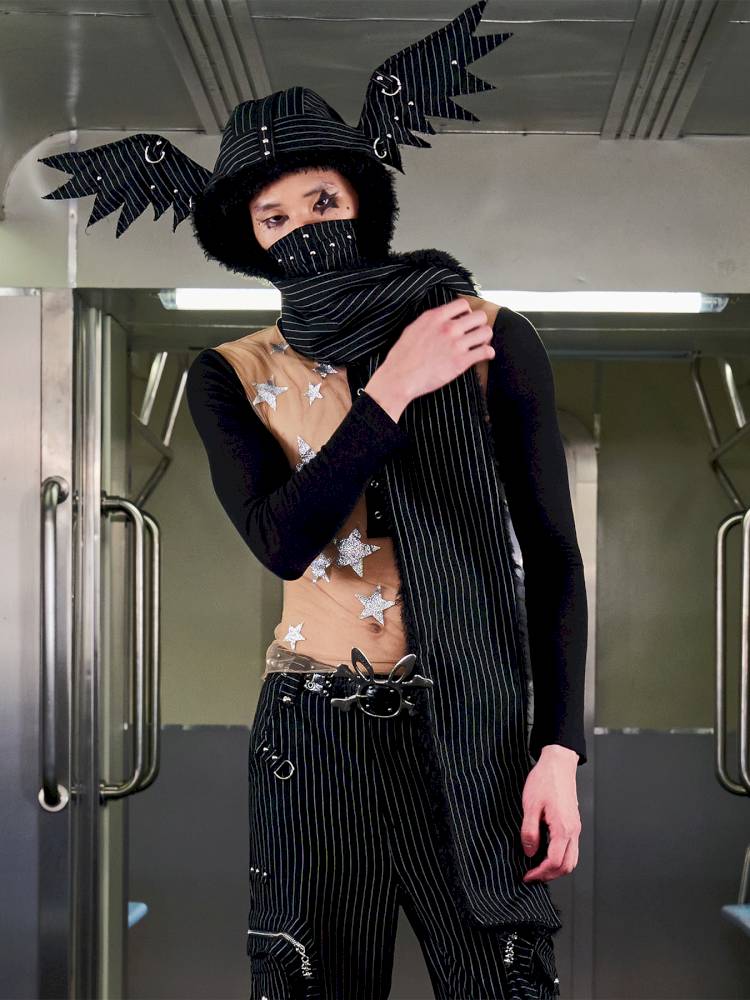 Angel Wings Face-Covering Hooded Scarf【s0000014417】