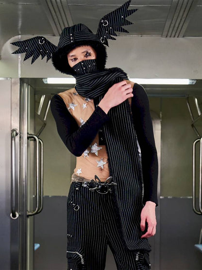 Angel Wings Face-Covering Hooded Scarf【s0000014417】