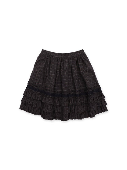 Plaid Lace Cake Heavy Duty Midi Skirt【s0000017432】