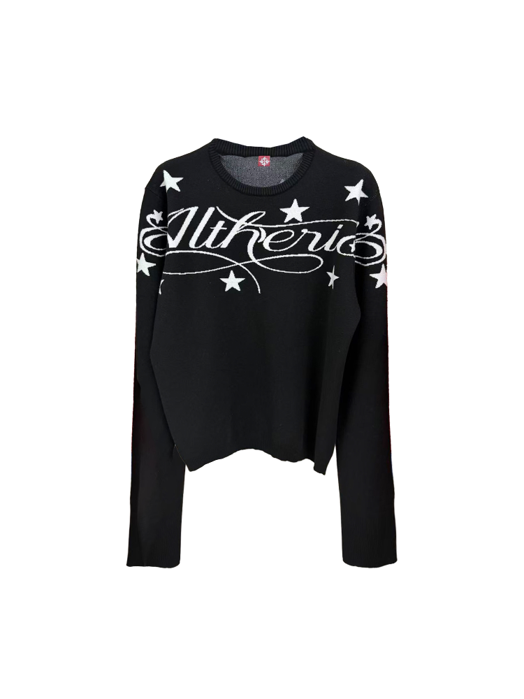 Jacquard Merino Wool Sweater【s0000018232】