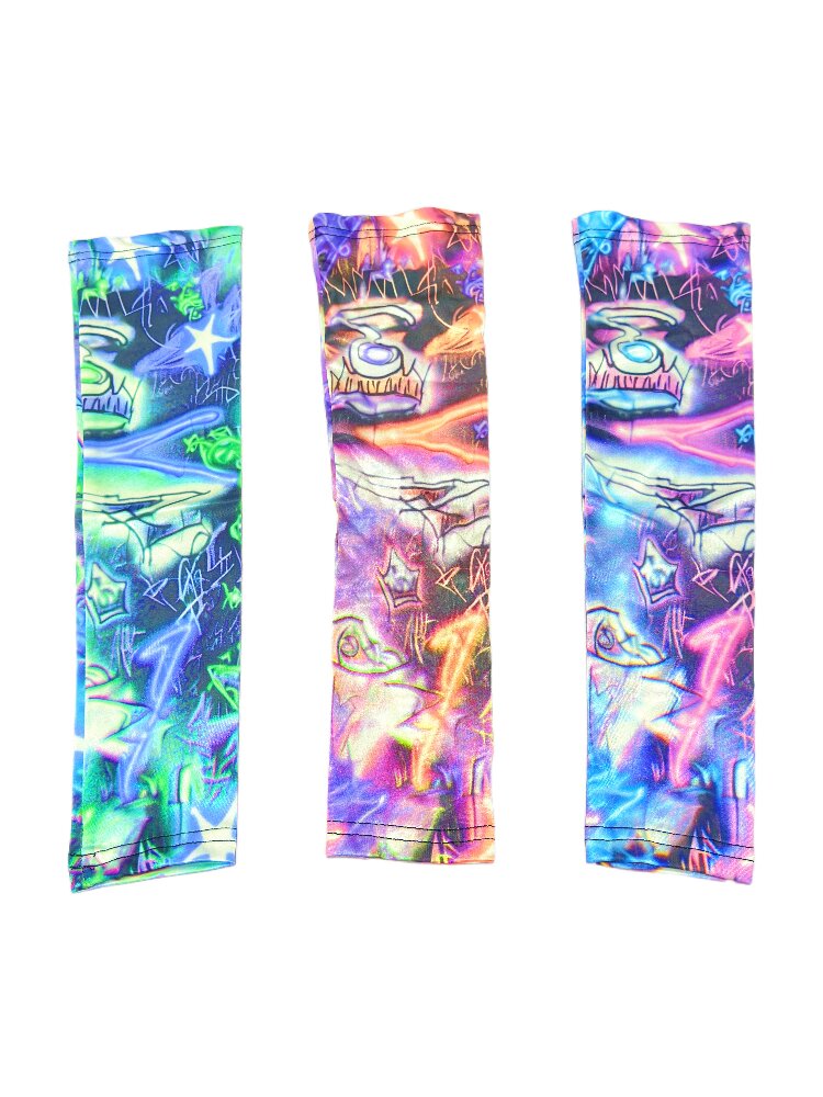 Subculture Printed Sun Protective Armsleeves【s0000017709】