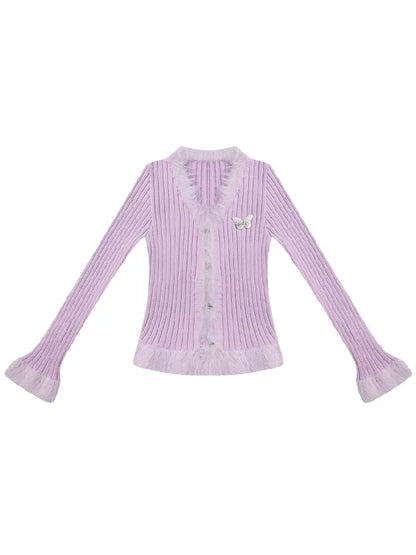 V-Neck 니트 스웨터 가디건 [S0000011493]