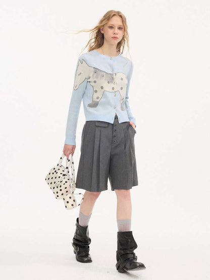 Polka Dot Pony Knit Cardigan【s0000015403】