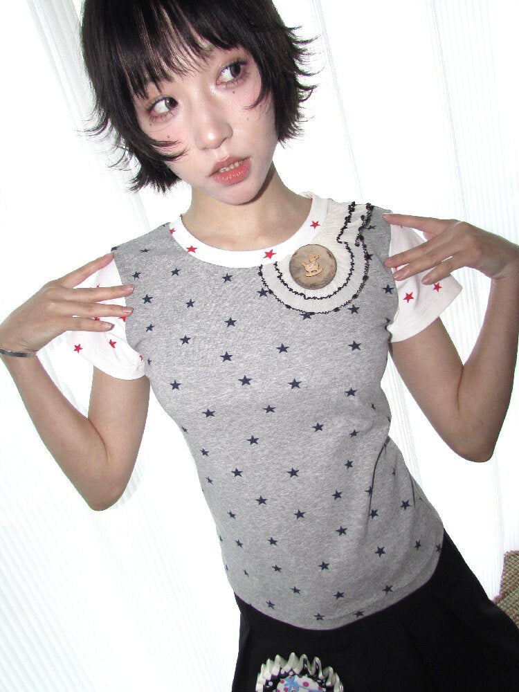 Wooden Pony Star Stretch Short Top【s0000018676】