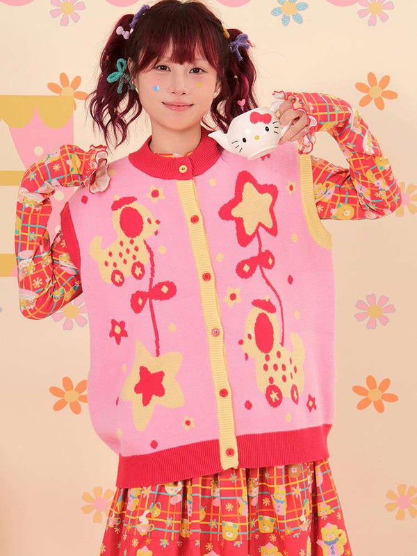 Showa Sweets House Puppy Knit Vest【s0000015165】