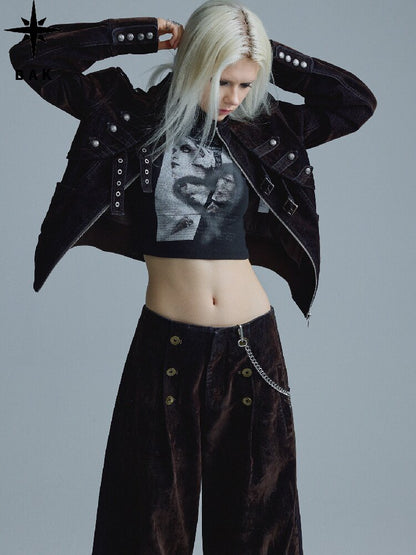 Napoleonic Matte Velvet Belt Jacket【s0000018551】