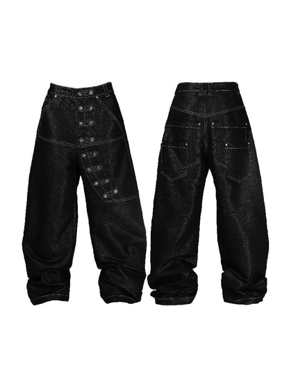 Silver Filigree Topstitch Jeans【s0000016295】