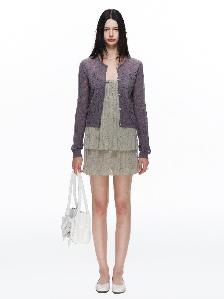 Openwork Cherry Blossom Cardigan【s0000015877】