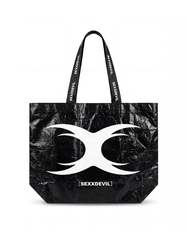 Large Capacity Logo Print Woven Bag【s0000018567】