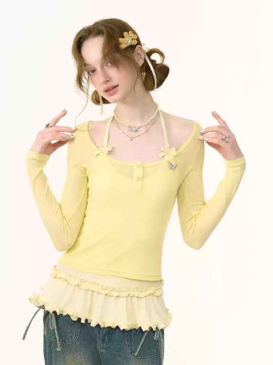 Long Sleeve Top T-shirt【s0000012241】