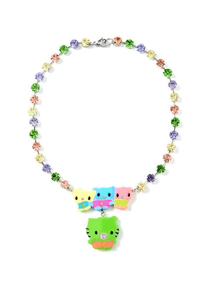 Cartoon Rhinestone Necklace Earrings【s0000017122】