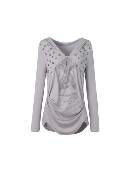 Armor Hooded Drape Lightweight T-Shirt【s0000014715】