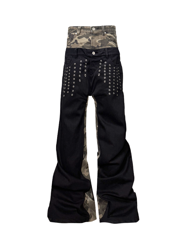 Wasteland Camouflage Stacked Jeans【s0000018346】