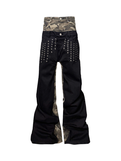Wasteland Camouflage Stacked Jeans【s0000018346】