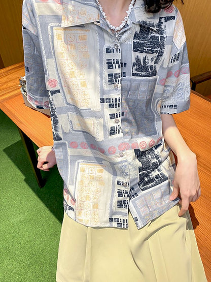 Summer Casual Loose Short Sleeve Shirt【s0000008863】