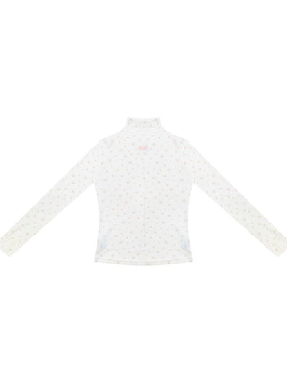 Floral Turtleneck Slim Base Shirt【s0000017876】