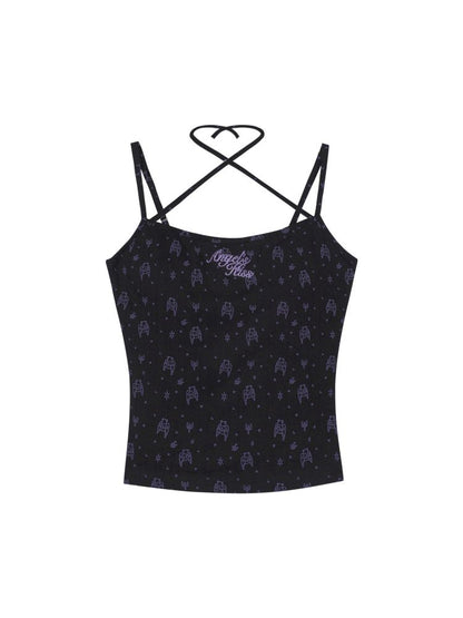 Bear Print Knit Camisole Jacket Cardigan【s0000013368】
