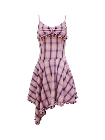 Irregular Hem Halter Dress【s0000012223】