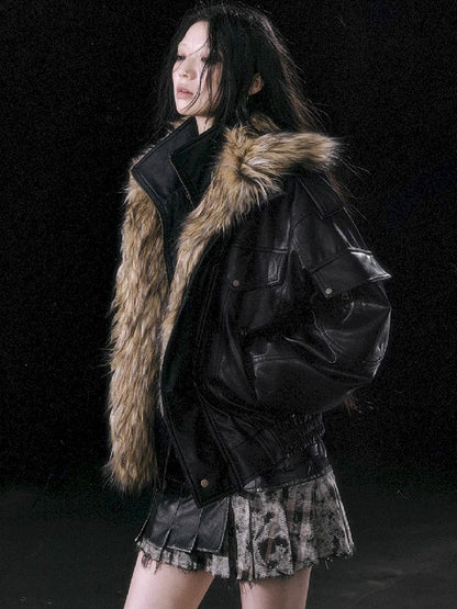 Removable FUR FLIGHT JACKET [S0000010762]