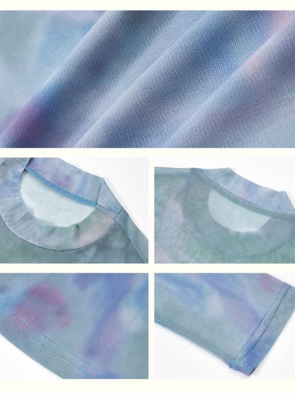Small fish printing long-sleeved skin jacket【s0000012296】