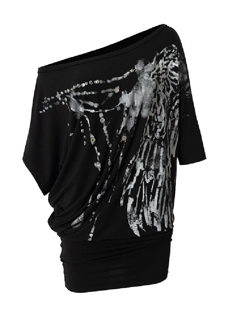 Millennial Gal Print T-Shirt Dress【s0000017861】