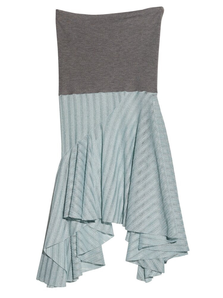 Mint Translucent Swing Collar Skirt【s0000015698】