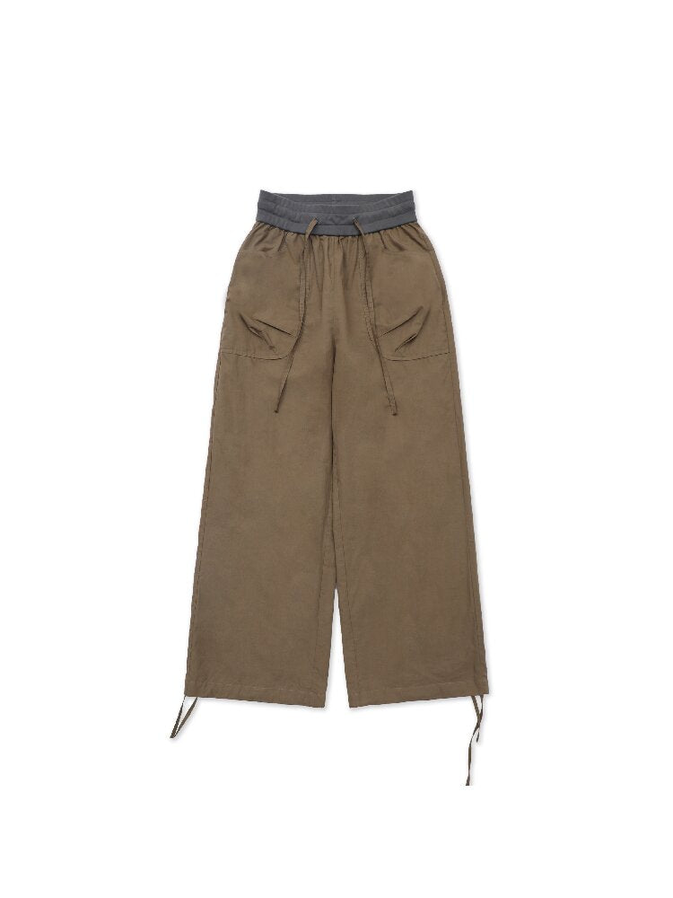 Threaded Waist Drawstring Pants【s0000017438】