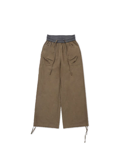 Threaded Waist Drawstring Pants【s0000017438】
