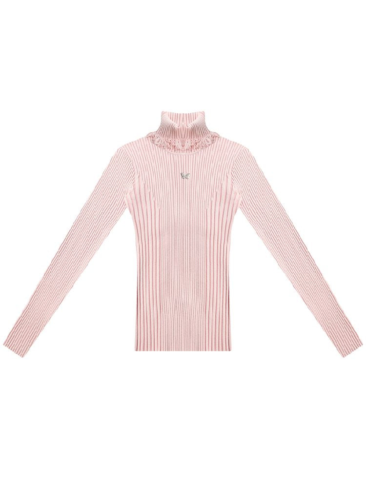 High Neck Knitted Bottom Shirt【s0000011509】