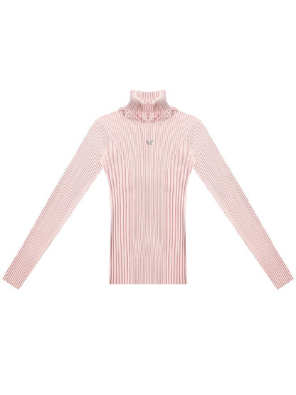 High Neck Knitted Bottom Shirt【s0000011509】