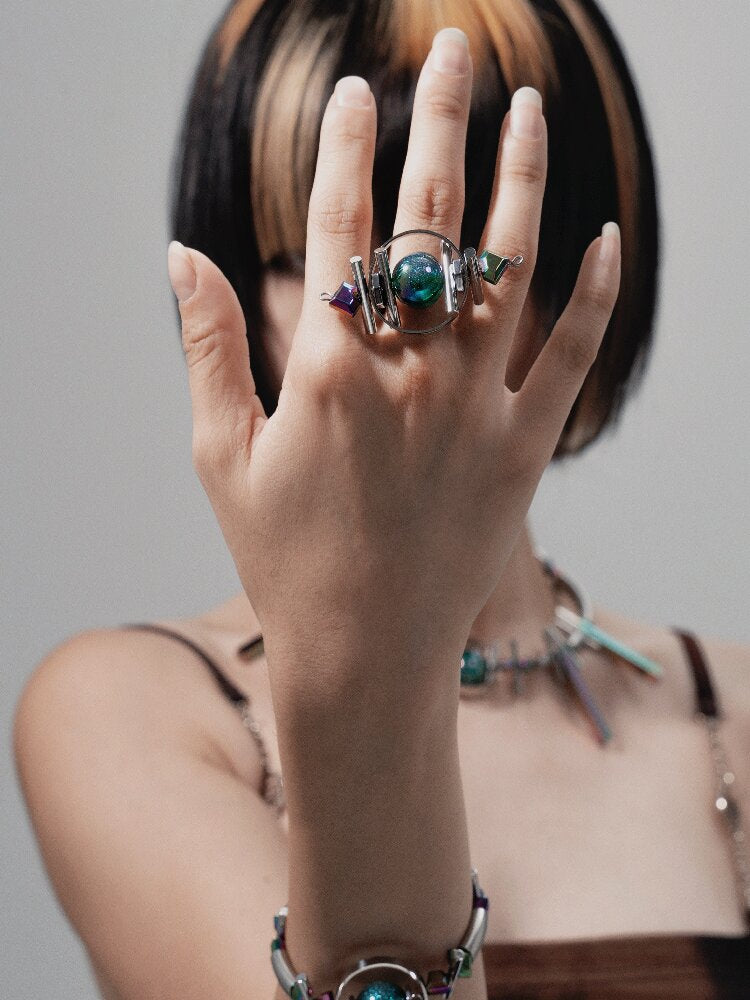 Void Space-Time Punk Heavy Ring【s0000018818】