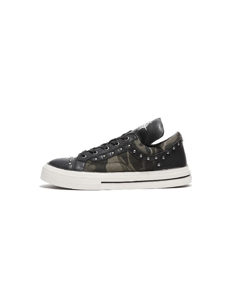Camouflage Patchwork Canvas Sneakers【s0000018364】