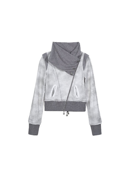 Stacked Collar Sweatshirt Jacket【s0000015952】