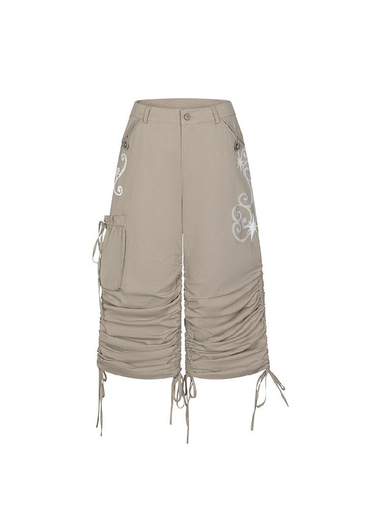 Vine Shirring Pleats Cargo Pants【s0000016376】