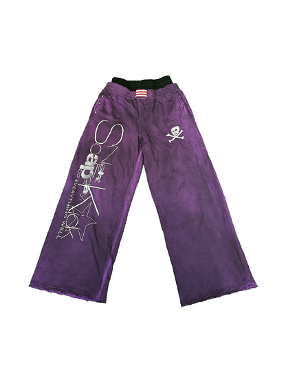 Washed Sprayed Skull Sweatpants【s0000018332】