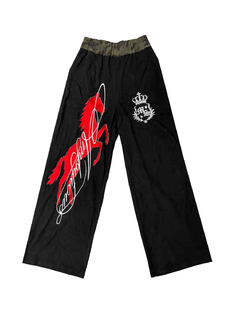 Camouflage Embroidered Street Sweatpants【s0000018258】