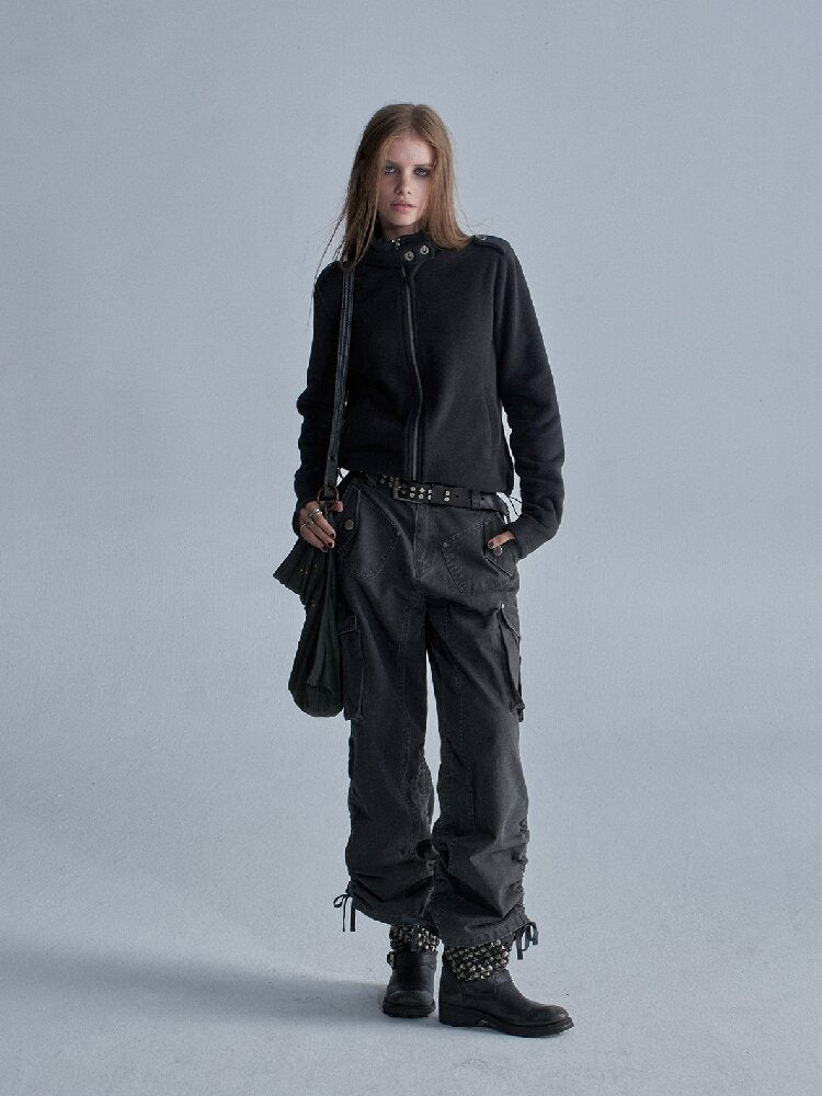 Three Color Fleece Loose Jacket【s0000018473】