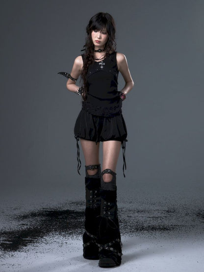 Bow Tie Rope Satin Pod Puffy Skirt【s0000012441】