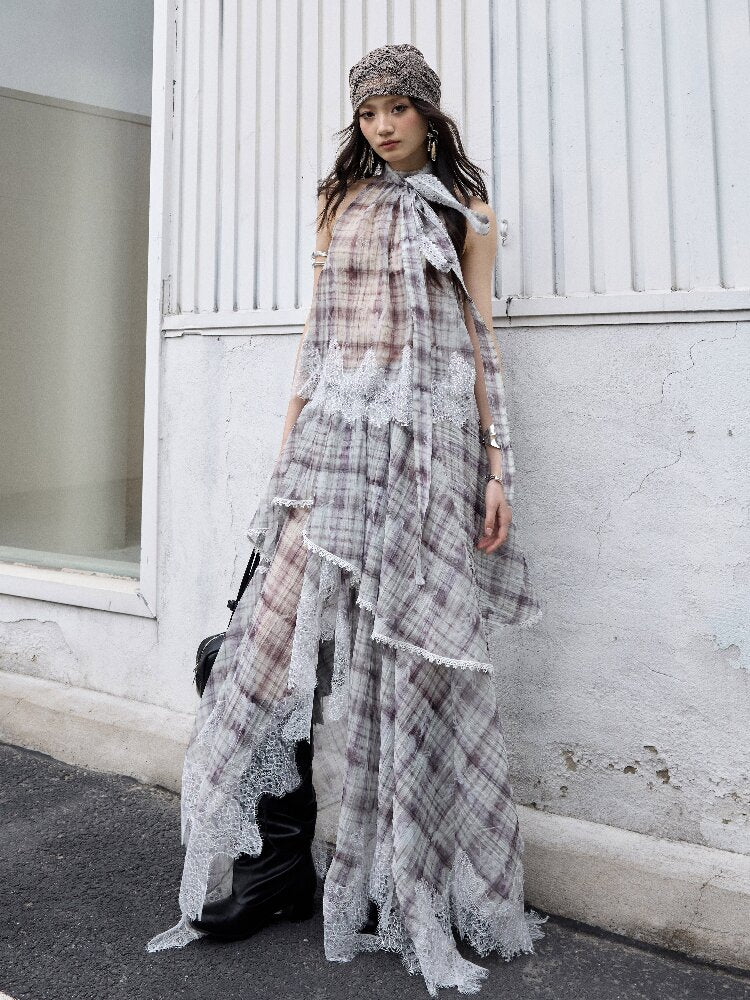 Romantic Irregular Lace Patchwork Dress【s0000016862】