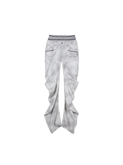 Double Waist Scimitar Stacked Sweatpants【s0000015959】