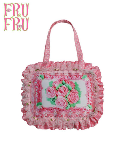 Vintage Rose Cake Crossbody Bag【s0000017758】