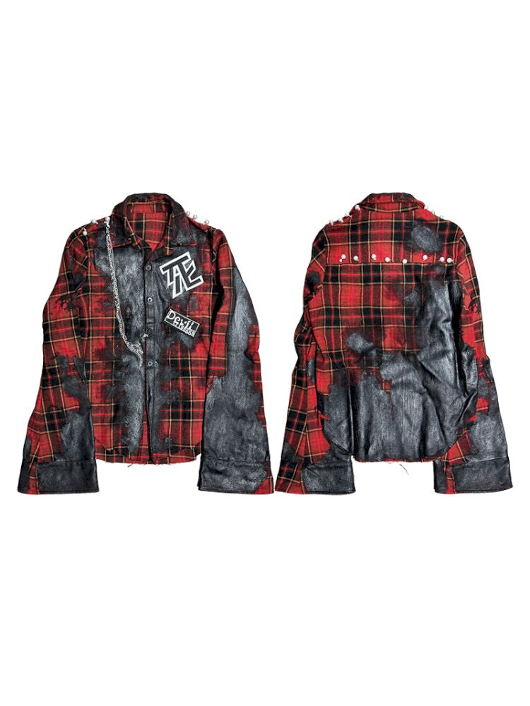 Stained Shirt Jacket【s0000013715】