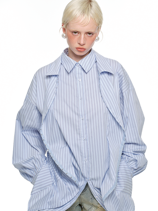 False Two Piece Silhouette Shirt【s0000011597】