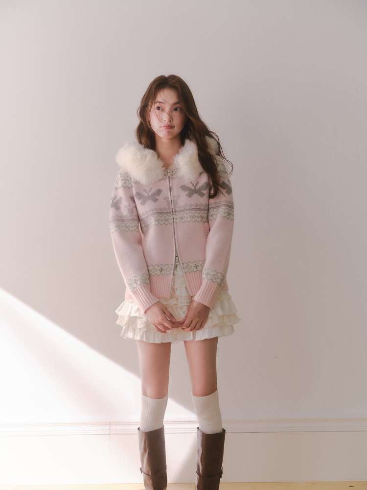 Long-Sleeve Knit Cardigan【s0000014609】