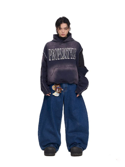 Aged Machete Wide Leg Jeans【s0000011699】