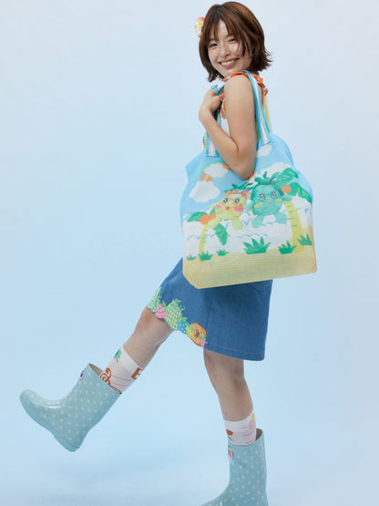 Fruit Large Capacity Printed Mesh Tote Bag【s0000012866】