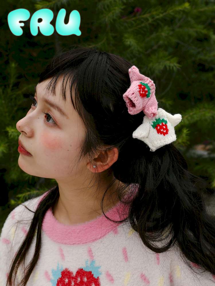Strawberry Knitted Hair Accessories【s0000015112】