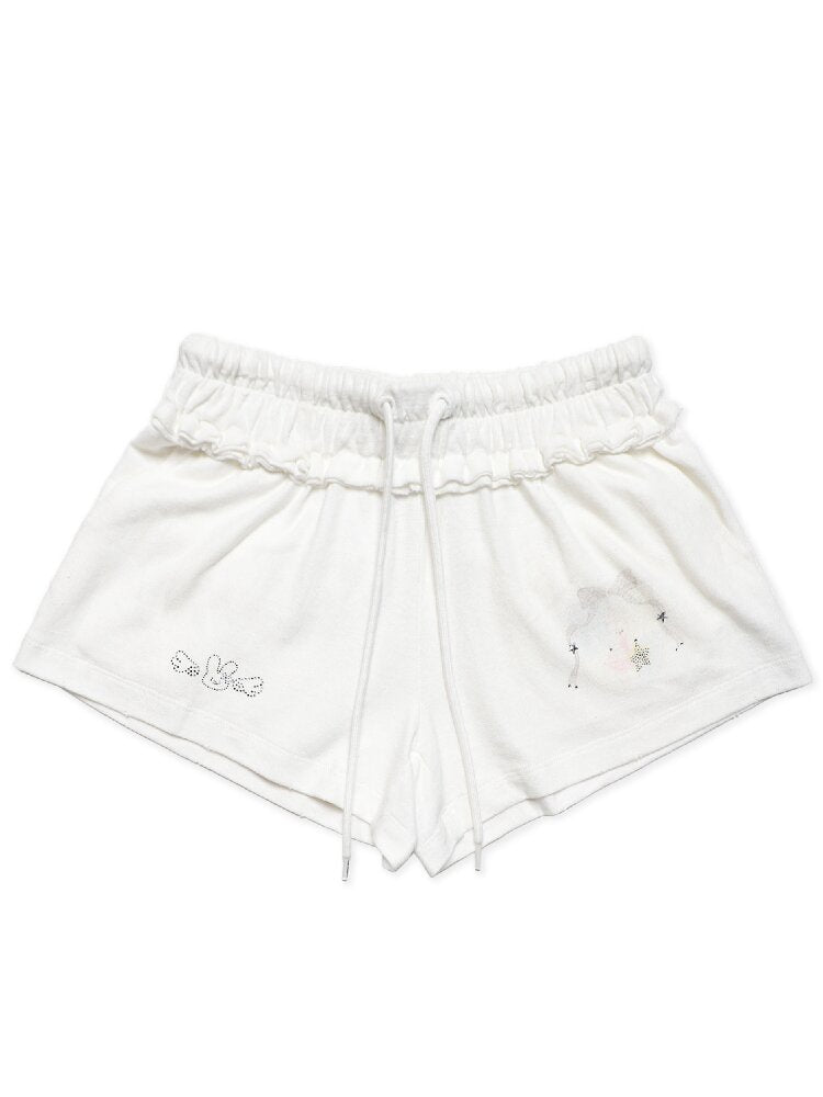 Rabbit Badge Cardigan Shorts Set【s0000017412】