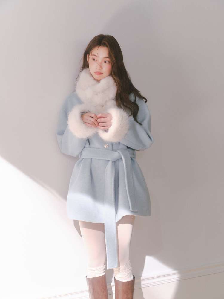 Mid-Length Wool Blend Jacket【s0000014608】