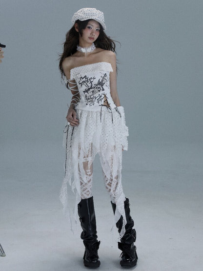 Irregular Splicing Broken Skirt【s0000016716】